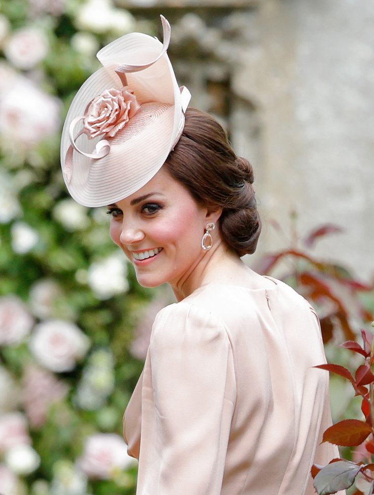ENGLEFIELD GREEN, UNITED KINGDOM - MAY 20: (EMBARGOED FOR PUBLICATION IN UK NEWSPAPERS UNTIL 48 HOURS AFTER CREATE DATE AND TIME) Catherine, Duchess of Cambridge attends the wedding of Pippa Middleton and James Matthews at St Mark's Church on May 20, 2017 in Englefield Green, England. 