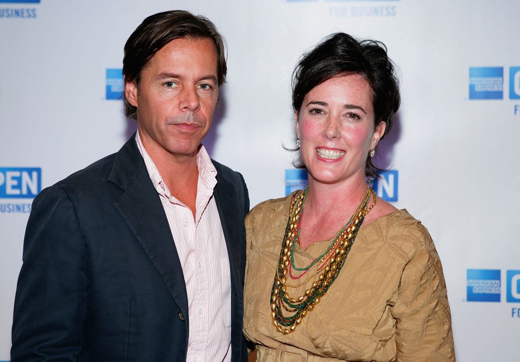 NEW YORK - JULY 27: Andy Spade, CEO and Creative Director of Kate Spade, and designer Kate Spade attend OPEN from American Express' "Making a Name for Yourself" at Nokia Theater July 27, 2006 in New York City. (Photo by Matthew Peyton/Getty Images For American Express)