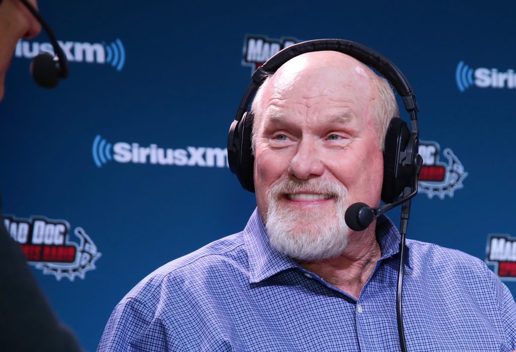 BLOOMINGTON, MN - FEBRUARY 01: Former NFL player and NFL Hall of Fame player Terry Bradshaw attends SiriusXM at Super Bowl LII Radio Row at the Mall of America on February 1, 2018 in Bloomington, Minnesota. 