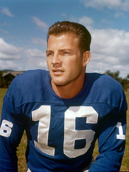 UNSPECIFIED - CIRCA 1960: Frank Gifford #16 of the New York Giants poses for this photo circa 1960. Gifford played for the Giants from 1952-64.