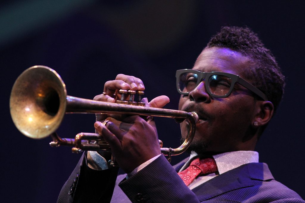 Roy Hargrove performs at the 2013 Thelonious Monk International Jazz Saxophone Competition at The John F. Kennedy Center for Performing Arts